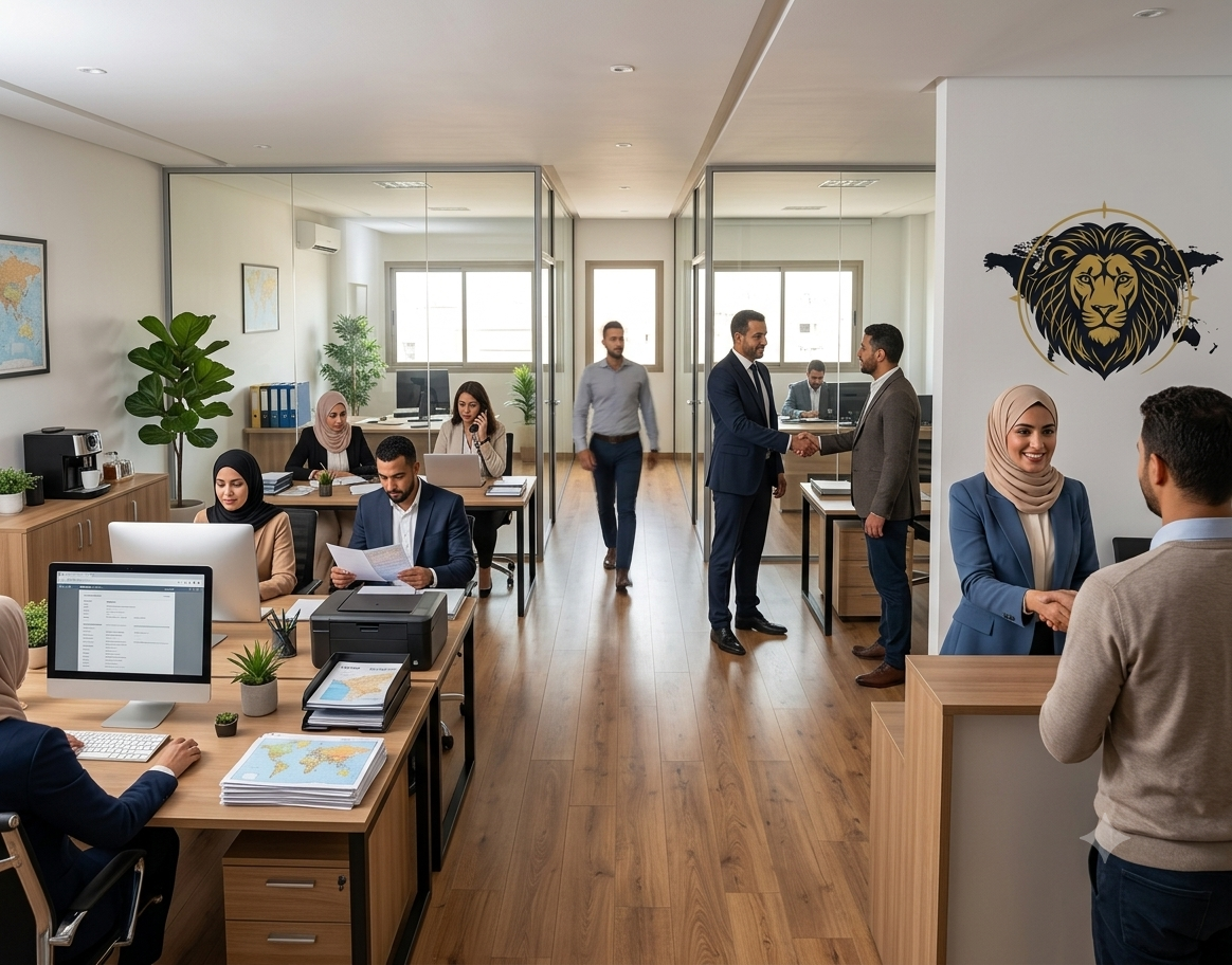 GLOBAL LION réception partenaires commerciaux import export Casablanca